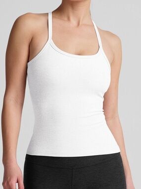 Beyond Yoga Spacedye Slim Racerback Cami ✧ White ✧ Size S